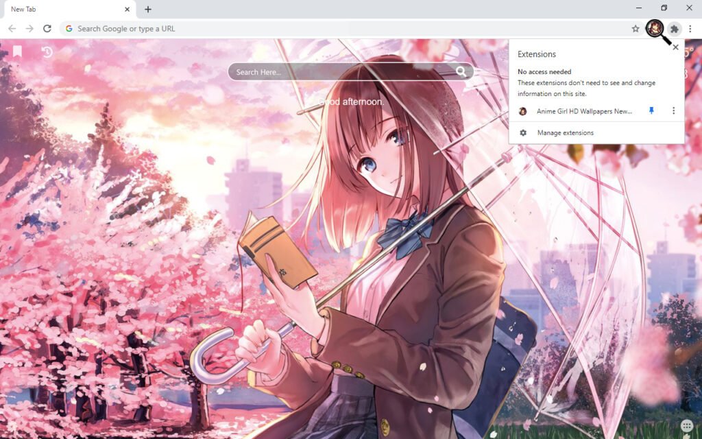 Aesthetic Anime Wallpaper Hd Custom New Tab For Google Chrome Riset