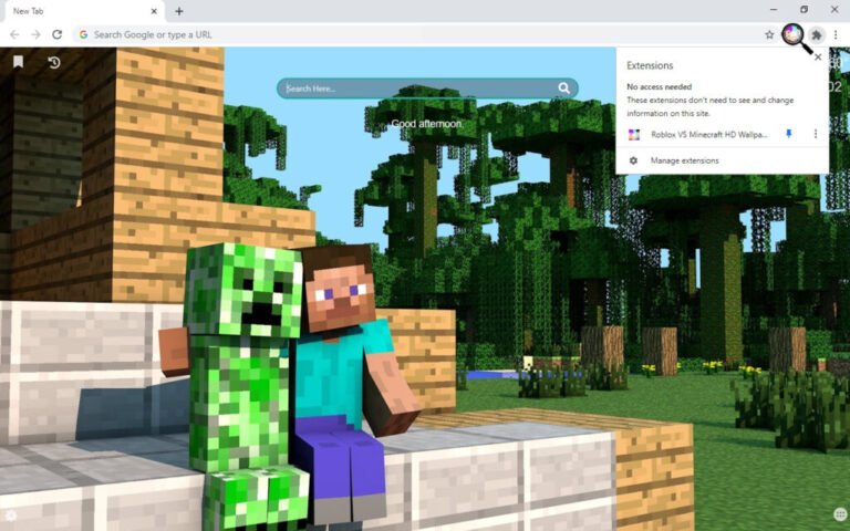 Roblox VS Minecraft HD Wallpapers New Tab WallpaperTab