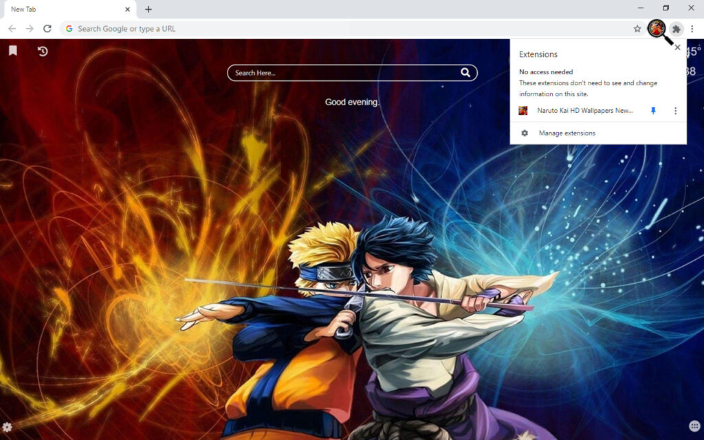 Naruto Kai HD Wallpapers New Tab - WallpaperTab