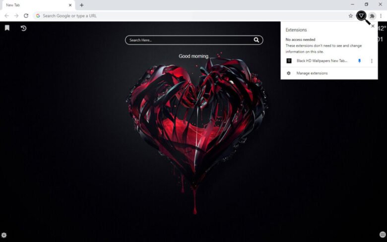 Black HD Wallpapers New Tab Theme - WallpaperTab