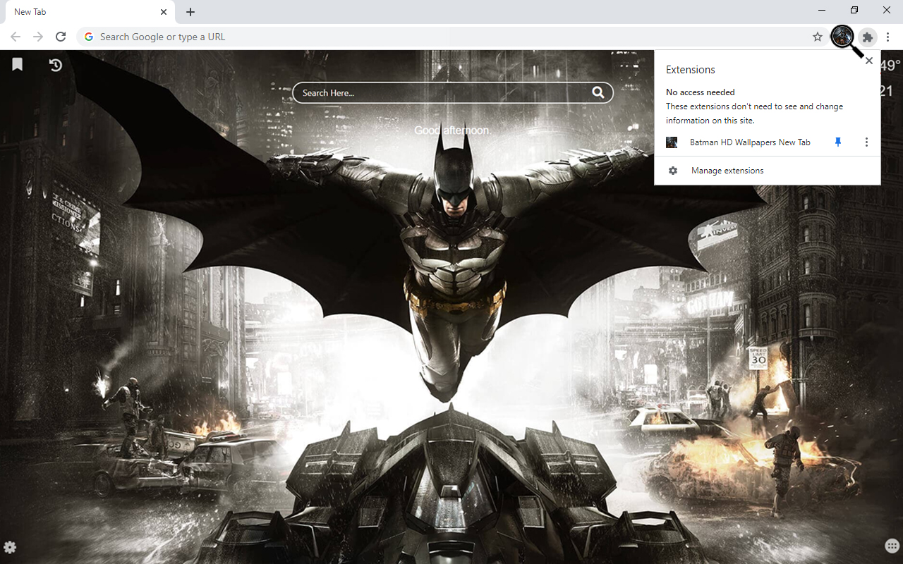 The Batman Wallpaper New Tab